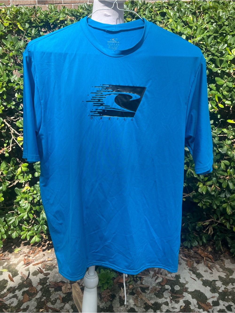 O'Neill Men's Teal-Blue Short Sleeve Logo Tee